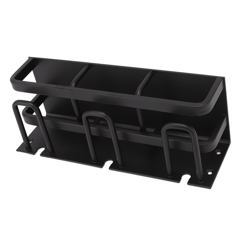 Toothbrush Holder Space Aluminum Rust Prevention Black Toothbrush Storage Rack