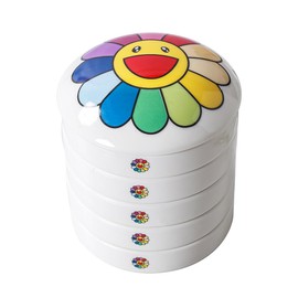 5 Layer Porcelain Paint Mixing Tray Saucer Nesting Trays, Ceramic Paint Palettes for Watercolor Gouache Painting, 3 inch, Stackable.