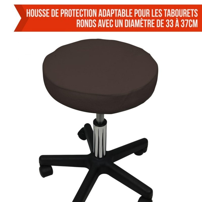 Linxor® Terry Protective Cover for Round Stool – 9 Colours