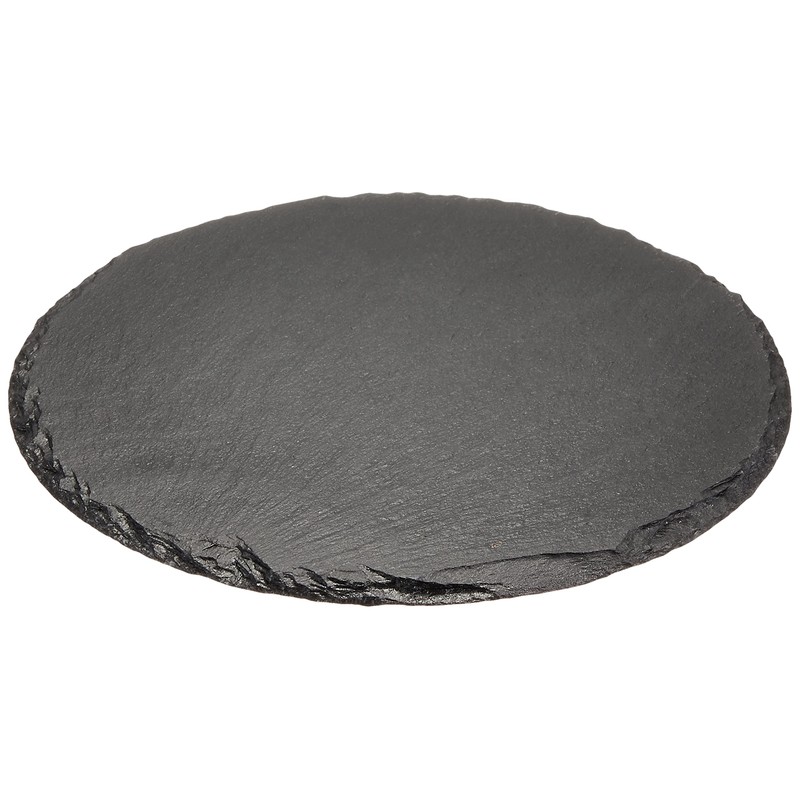 K-World 20cm Round Plate Round Plate Natural Stone Slate Board