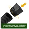 Ogutter Rain Gutter Downspout Extensions, Downspout Extender for Rainwater Drainage