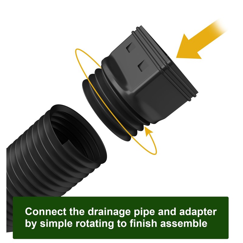 Ogutter Rain Gutter Downspout Extensions, Downspout Extender for Rainwater Drainage