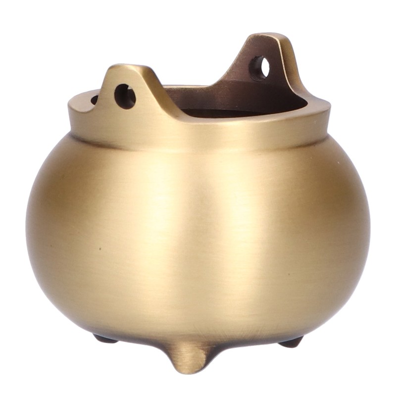 Mini Incense Burner Copper 3 Legs Incense Stick Holder for