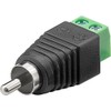 goobay Terminal Block 2-pin - RCA Male; Terminal Block 2-pin - RCA Male - Screw Mounting