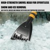 TSUGAMI 27'' Car 2-in-1 Snow Brush Ice Scraper, Extendable&Detachable Snow