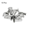 uxcell 1/4-20 Multi-Grip Rivet Nuts, 10pcs Pre-Bulbed Shank Flat Head