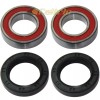 Caltric Front Wheel Ball Bearing And Seals Kit for Honda