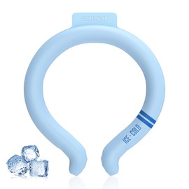 2024 Cool Ring, 18 Degree Natural Freezing, Cool Neck Ring, COSMOS Certified, Neck Cooler, Ice Neck Ring, 3 Layer Design, Neck Cooling, Cooling, Long Lasting, Ice Neckband, Luminous and Sweat Free (M,