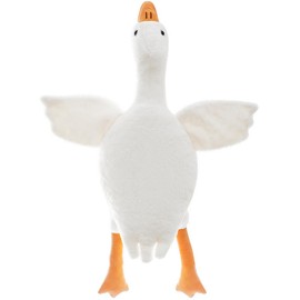Zaloife Goose Cuddly Toy White, Plush Toy Large Duck 50 cm, Stuffed Toy Geese, Plush Goose Cushion Doll Gift for Fans Children