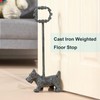 Cast Iron Door Stopper with Handle, 4.88 Lbs Heavy Duty