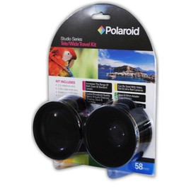 PLR Studio Series .43x HD Wide Angle Lens + 2.2X HD Telephoto Lens Travel Kit + Lens Adapter for Nikon PowerShot A