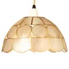 10' Diameter Natural Shell Lampshade Pendant - Great for Bedrooms,