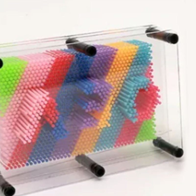 3D Pin Art Board Toy Colorful Improve Imagination Incredibly Patterns