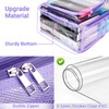 Clear Backpack with USB Charging Port for Men Women Transparent