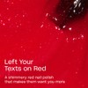OPI Nail Lacquer Left Your Texts on Red | Sheer