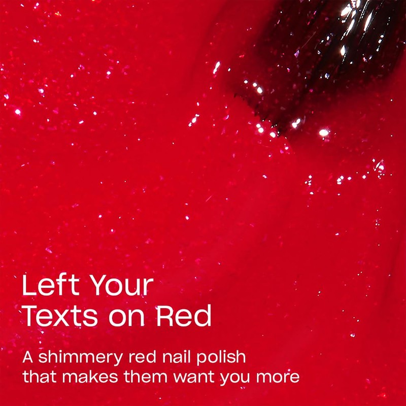 OPI Nail Lacquer Left Your Texts on Red | Sheer