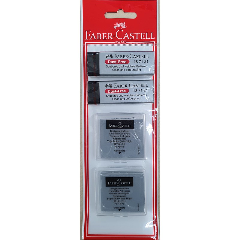 Faber-Castell Eraser - Drawing Art kneaded Large Pencil Eraser Bundle