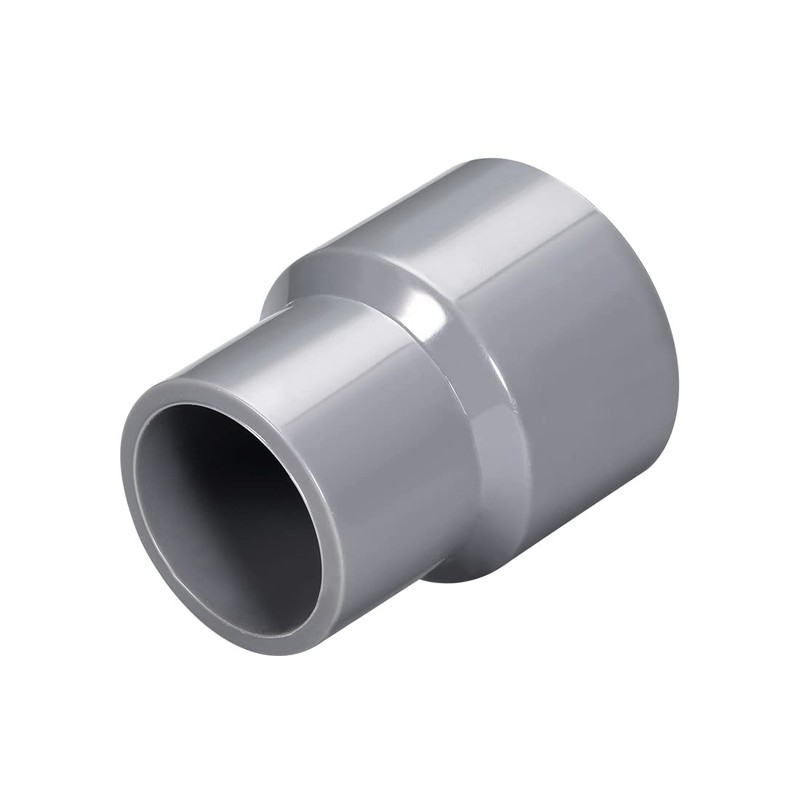 sourcing map PVC DWV Reducing Coupling Schedule 40 Gray 25mm