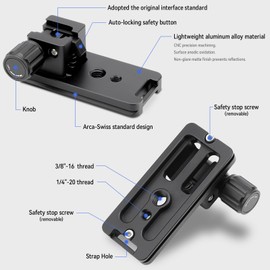 Haoge LF-S721 Lens Collar Replacement Foot Tripod Mount Ring for Sony FE 70-200mm F2.8 GM OSS SEL-70200GM Sony FE 100-400mm F4.5-5.6 GM OSS, FE 300mm F2.8 GM OSS Lens with Arca Type Quick Release