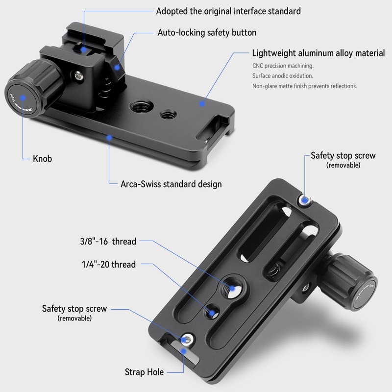 Haoge LF-S721 Lens Collar Replacement Foot Tripod Mount Ring for
