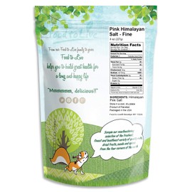 Himalayan Pink Salt, 8 Ounces – Fine Grind, Pure Salt, No Additives, No Preservatives, Vegan, Kosher, Bulk. Basic Seasonings. Packed with Minerals. Great for Cooking, Baking, Salt Shakers.