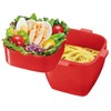スケーター (skater) ふんわり盛れる サラダランチボックス 弁当箱 620ml マルシェカラー トマト PFDN6N