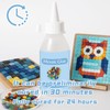 Mosaic Tile Epoxy Adhesive - Non-Toxic Fast-Acting Glue for Crafts,