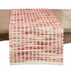 Woven Rainbow Stripe Delight Table Runner