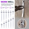 Swpeet 30Pcs Silver M6 x70mm Alloy Steel Concrete Anchors, Drive