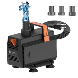 AquaMiracle 1050GPH Submersible Water Pump Pond Pump(4000L/H, 55W), Water Fountain Pump Aquarium Water Pump with Flow Control for Fish Tank, Waterfall, Statuary, Filtration, Water feature, Hydroponics