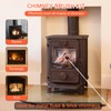 Chimney Sweep Brushes Replacement,Rotary Sweep DIY Set With Aluminum Chimney