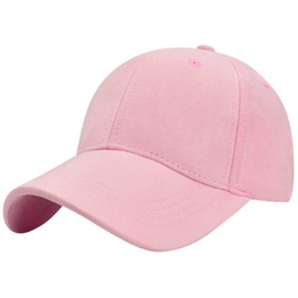 Tuopuda Baseball Cap Men Women Sports Cap 6-Panel Unisex Baseball Cap Outdoor Retro Hat Pure Colour Baseboard Baseball Cap Adjustable Plain Baseball Cap Baseball Cap Summer Trucker Hat, Dark pink