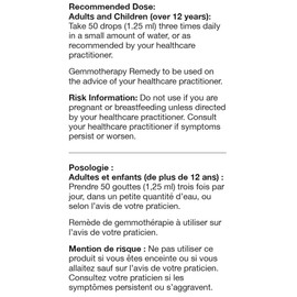 UNDA Gemmo Therapy - Rubus Fruticosus - BlackBerry Young Shoot Extract - 125 ml Liquid