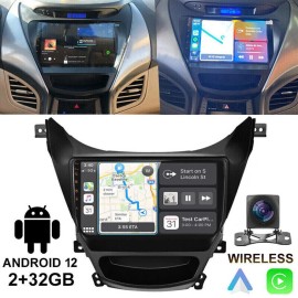 speedridersupplies ANDROID 12 CAR RADIO STEREO  CARPLAY GPS NAVI FOR HYUNDAI ELANTRA 2011-2013
