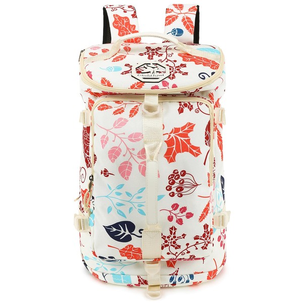 JYColofex Floral gym duffel bag backpack, fashion wrestling bag,with shoe