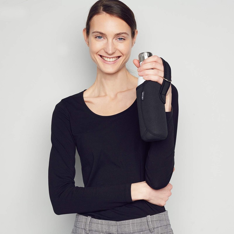 FLSK Neoprene Bag • Black • Neoprene Bag Protects Against