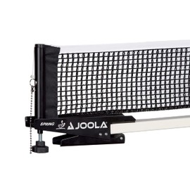 JOOLA Spring Professional Table Tennis Net and Post Set - ITTF Tournament Approved - 72in Regulation Ping Pong Net with Spring Activated Clamp Attachment