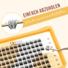 QUEWEL Pack of 84 Eyelash Clusters, Mix 10-16 mm Lash