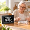 7-Inch Digital Calendar Clock for Seniors – Large Day &