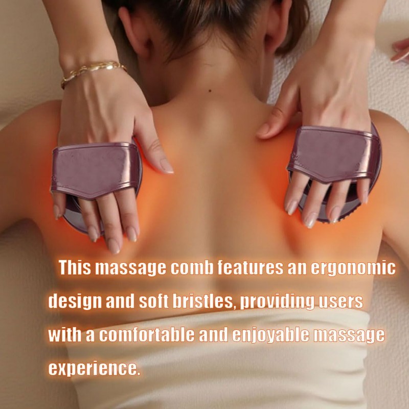 Ergonomic Massage Brush with Non-Slip Grip - Full Body Relaxation