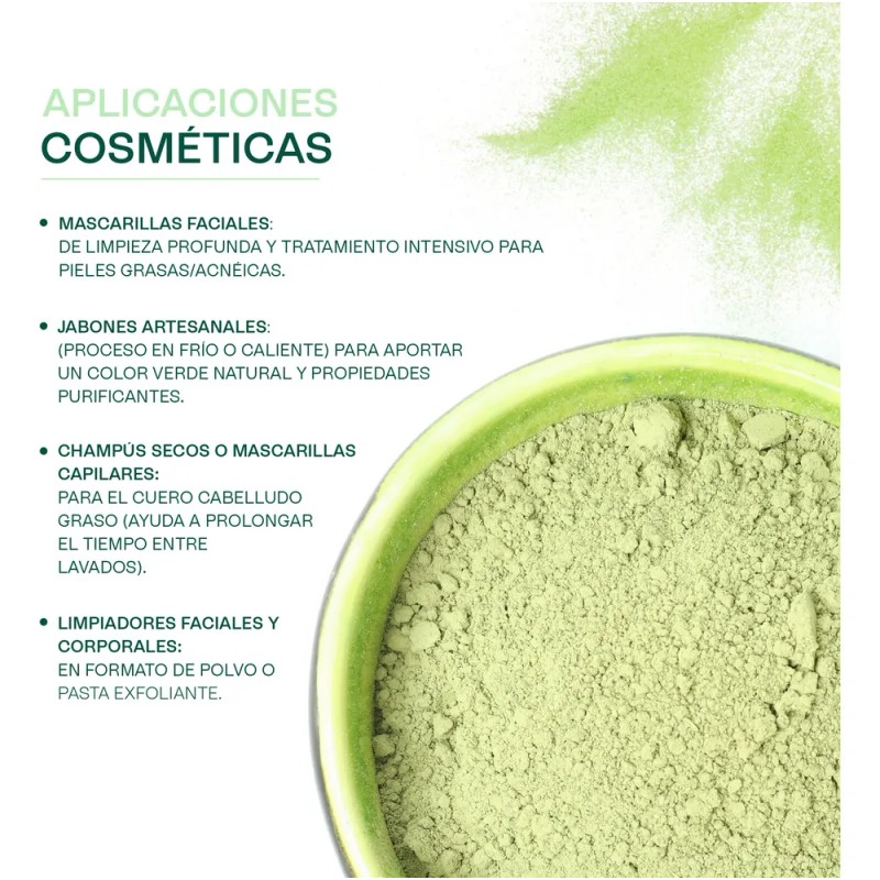 Arcilla Verde - Mascarilla Facial Piel Normal-grasa 500g