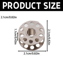 40 Bobbins for Sewing Machine, 2.1cm×2.1cm×1.1cm, Universal Sewing Machine Bobbins, Compatible with Brother Singer Sewing Machines, Ideal for Home Sewing and Maintenance