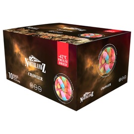 NORTHLANDZ Freeze Dried CRAWLER CANDY | Sweet & Sour Gummy Candy with a Crunch | 1oz/each 10-Pack | Intense Fruit Flavors | Unique Freeze-Dried Snack Treat