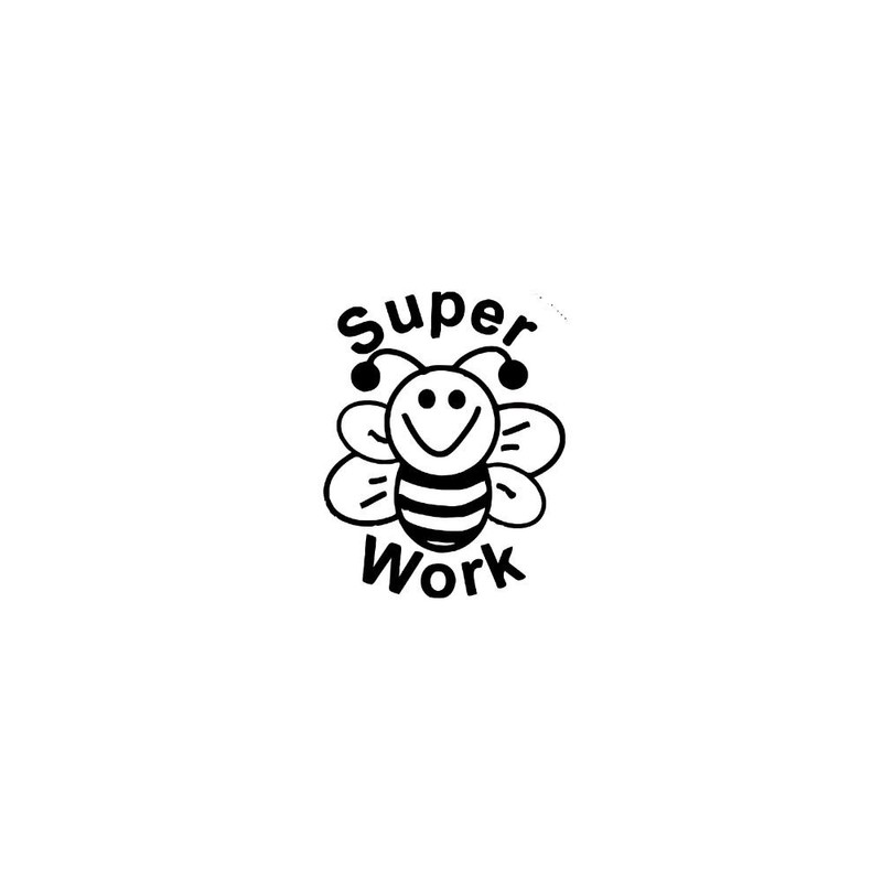 SuperStickers Stamper Solutions Super Work Bee Inked Stamper, Black