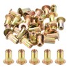 sourcing map 30Pcs Rivet Nuts Flat Head, M3-0.5 Carbon Steel