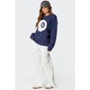 Magic 8 Oversized Chunky Knit Sweater - Color: NAVY, Size: