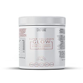 Super Glow Collagen Blend- Marine Collagen Powder- Hydrolysed Marine Collagen Peptides Powder with Essential Glow Vitamins 300g Unflavoured