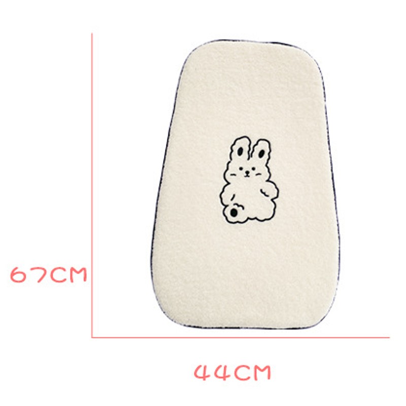 Car Back Support Cute Cartoon Style Skin Friendly Berber Fleece