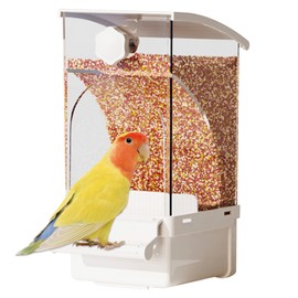 Bird Feeder for Cage - Automatic Parrot Feeder,Treats Dispenser, Cage Accessories, Pet Supplies for Cockatiel Canary Cockatoos Parakeet