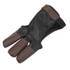 Archery Glove Finger Tab Accessories Three Finger Guard PU Leather